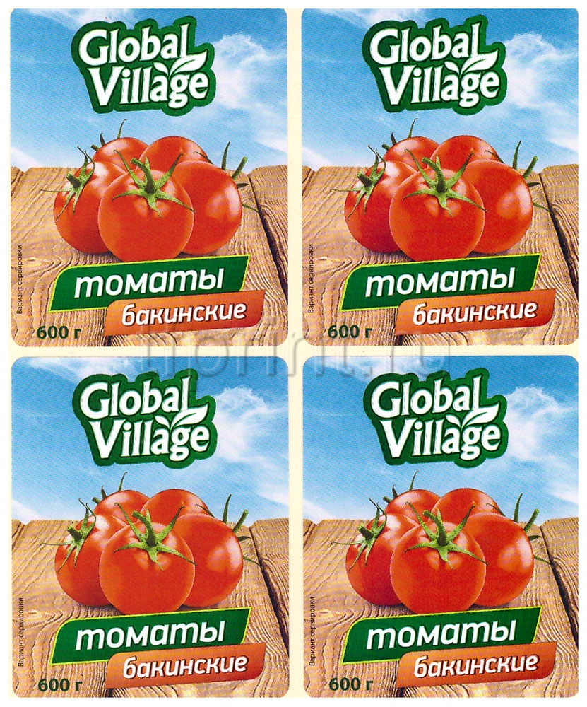 Этикетки Global Village по готовым макетам